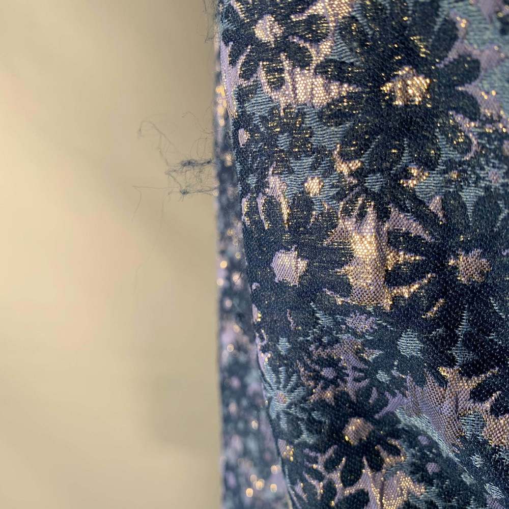 MARC JACOBS Blue Silver Acetate Blend Floral Jacket - Picture 5 of 8